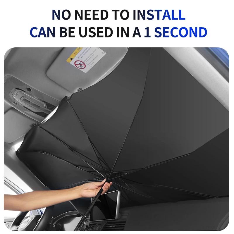 Car Window Sunshades Windshield Sun Shade Umbrella Vehicle UV Cover For Mazda 2 3 5 6 M5 Ms CX-4 CX-5 CX6 M3 M6 MX3 Car Styling