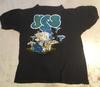 1980s YES Band T-Shirt Concert T Shirt YES On Tour Double Sided Black PA10251