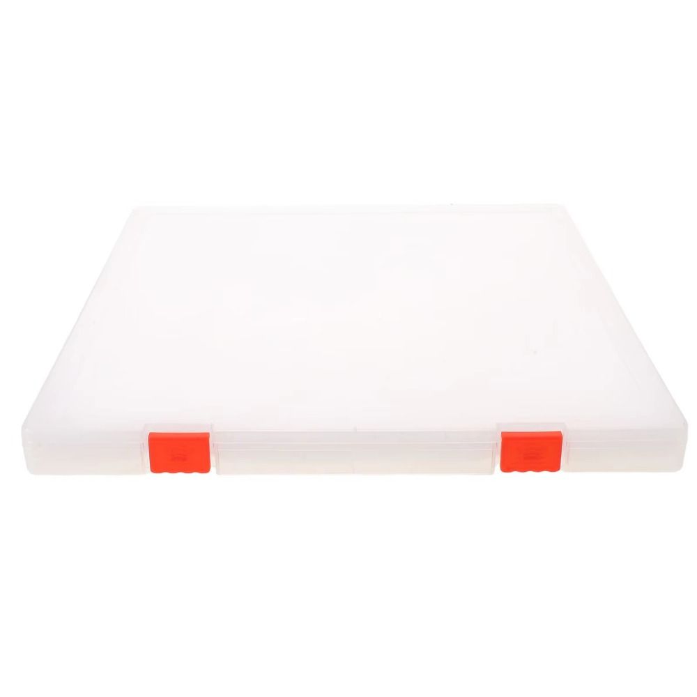 Latch Lid Bead Storage Box Hinged Lid Plastic Craft Organizer  For Perler Beads