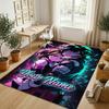 Personalized Crystal Velvet Carpet,My Hero Academia Custom Printed Name, Plush Area Rug For Home Indoor Decor