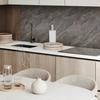 Vinyl Panel with Decor for Kitchen or Bathroom 120x60 Cm Natural Stone Pattern