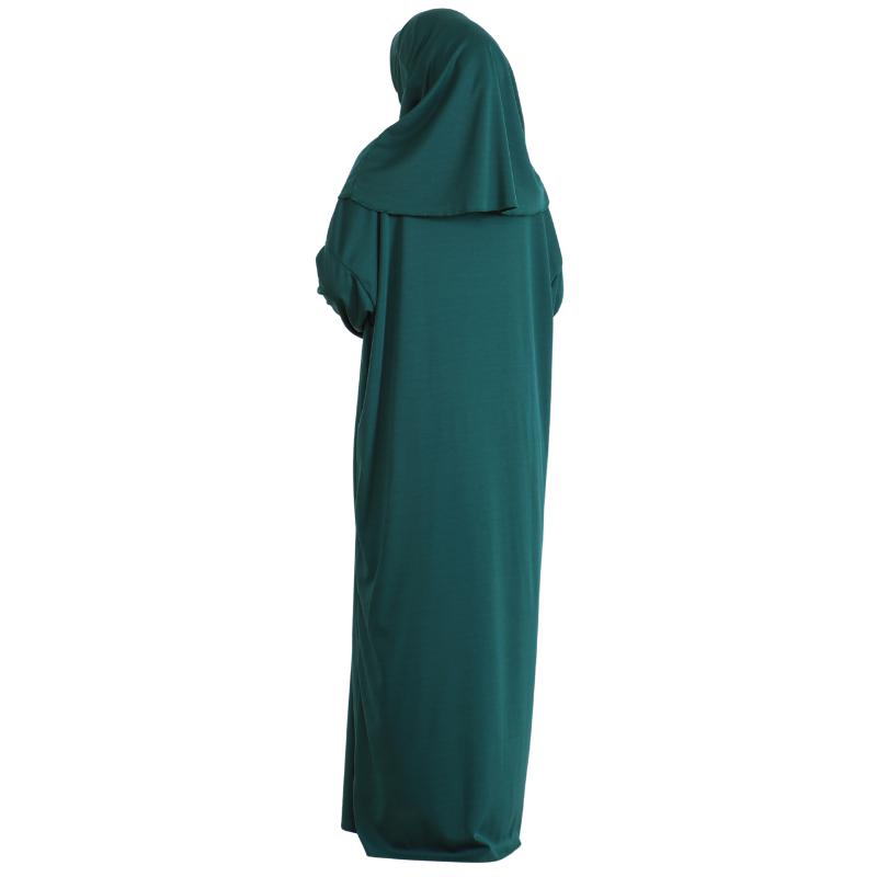 Dámské modlitební šaty s hidžábem, kobereček, tasbih, muslimská sada, islámské oblečení, abája, džilbáb, dubajský kaftan pro Eid, Ramadan