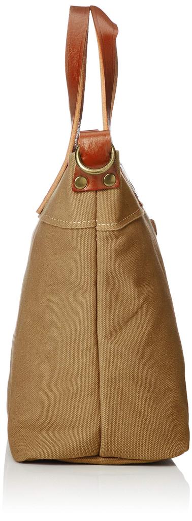 Sac à Bandoulière en Coton 2 Voies Real Mind Parque II, Fabriqué au Japon avec Cuir Véritable, Porté à l'Épaule Unique, Sac à Main, Moutarde