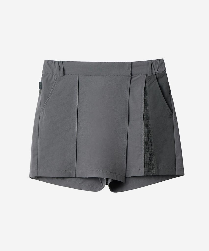 NODE LABS Dev:6 Wrap Skirt Pants_Dark Gray