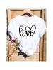 Letter Style Lovely Cute Clothing Short Sleeve O-Neck Fashion T Top Print Wounisex Cartoon Shirt Female T-Shirts Graphic Tee