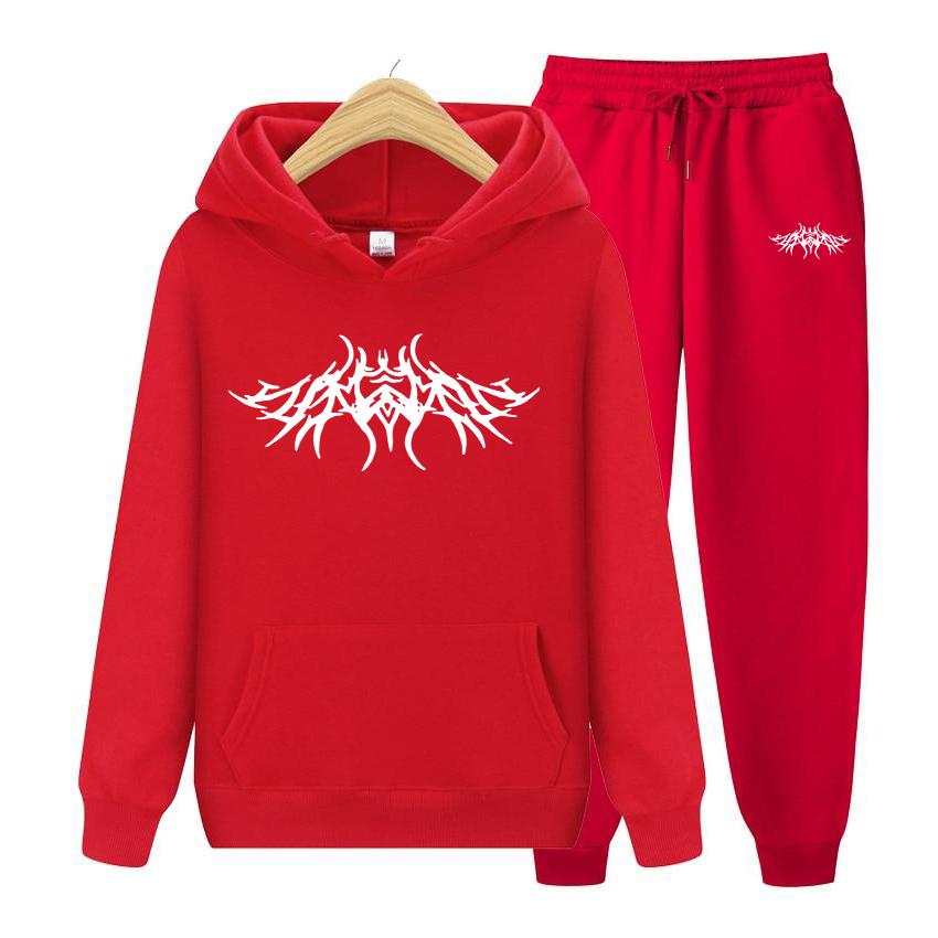 Einfarbiger Damen-Kapuzenpullover-Anzug, Kapuzenpullover, zweiteilig, Kapuzenpullover, Damen-Kapuzenpullover, Herbst-Kapuzenpullover + Hosen-Sets für Herren