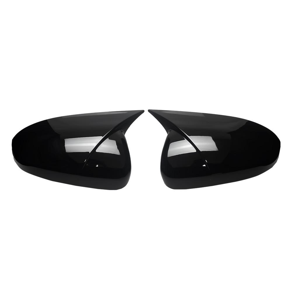For Hyundai Tucson 2015- ABS Car Rearview Side Mirror Cover Wing Cap Exterior Door Trim Adhesive Sticker Without Signal