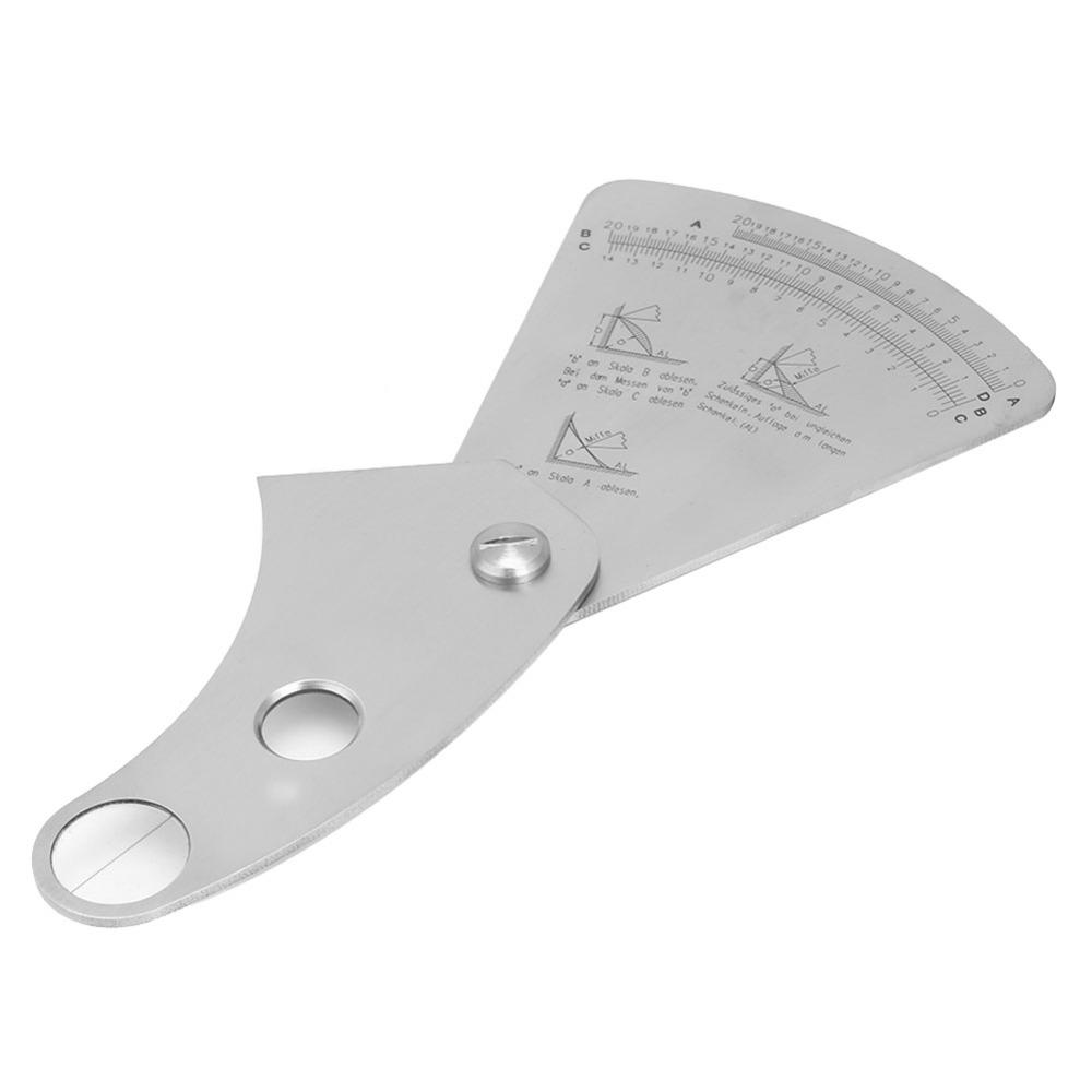 Stainless Steel Welding Inspection Tool 0 20mm Measuring Range Angle Test Ruler Welding Engineers