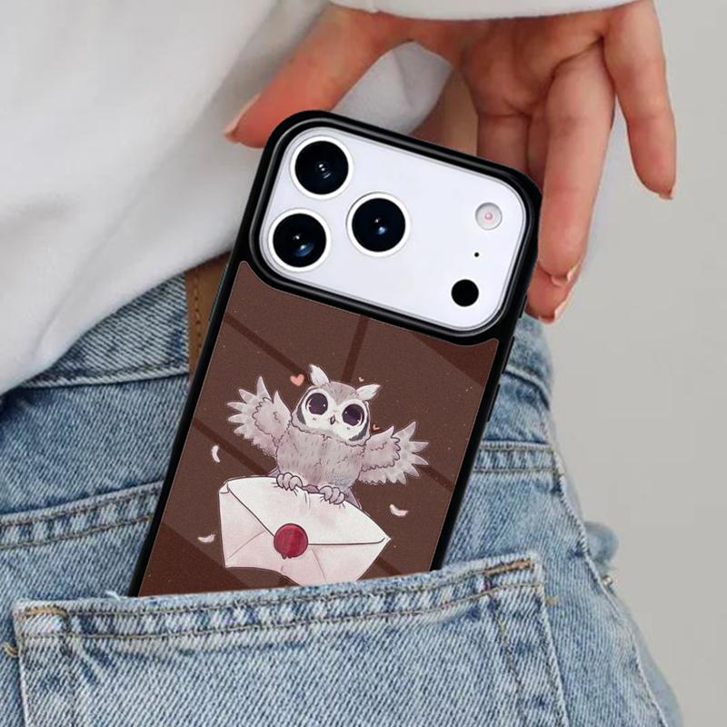 Harris Süße Eule Handyhülle für iPhone 16e 15 14 13 12 17 Pro Max Plus Air 17pro Hülle Coque