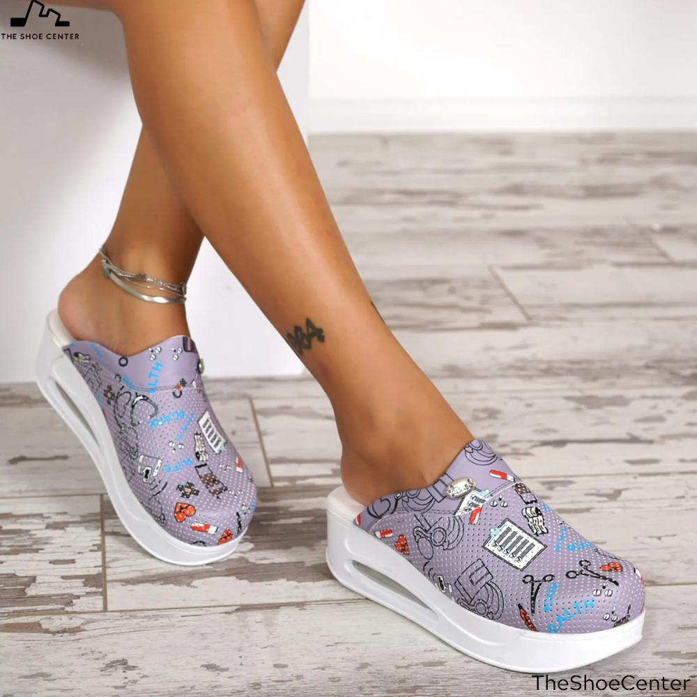Women Slippers New Orthopedic Sabo Shoes Sandals Orthopedic Base Nurse Doctor Hospital Medical Casual Quality Soft Comfort Anti-Slip Clog