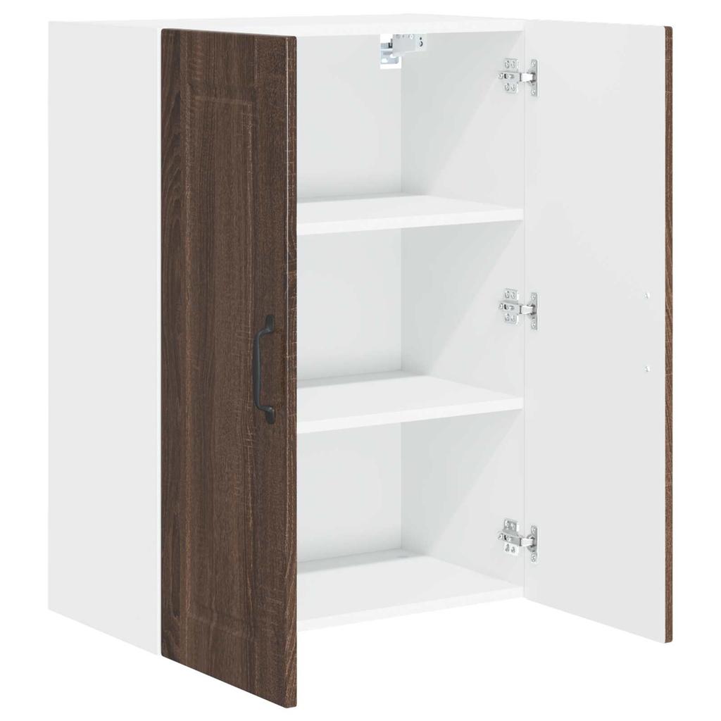 Wall Cabinet PORTO Brown Oak Effect 60 X 31 X 80 Cm