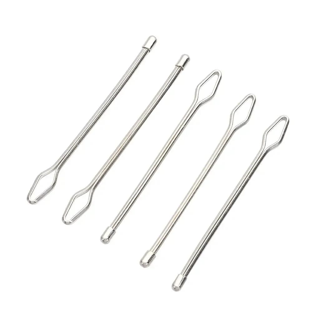 Hand Tool Belt Ribbon Wearing Tools Clip Tweezers Wearing Threaders Guide Elastic Rope Threader Stainless Steel Easy Threaders