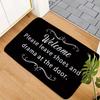 Welcome Carpet Please Take Off Your Shoes Pattern Living Room Mat Anti Slip Bedroom Decoration Carpet Floor Rug