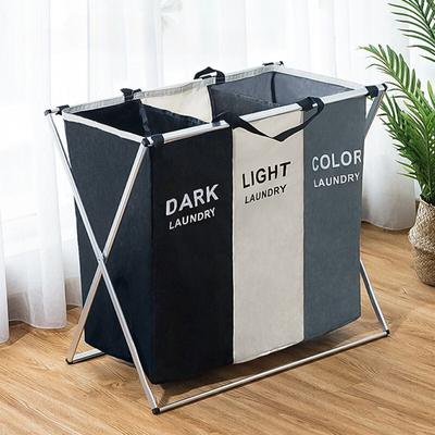 1pc Large Capacity Collapsible Dirty Clothes Basket with Handle for Home Wardrobe Storage and Organising Clothes and Toys At Home