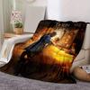 1pc Beauty and The Beast Printing Blanket - Soft, All-Season Throw for Office Blanket,  | Personalized Gift with Adorable Cartoon Design