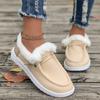 Fashion 2024 Autumn and Winter New Fashionable Furry Warm Flat-soled Wear-resistant Sports Shoes