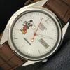5 AUTOMATIC VINTAGE JAPAN 7019A MENS SILVER COLOR DIAL WATCH A700595-5
