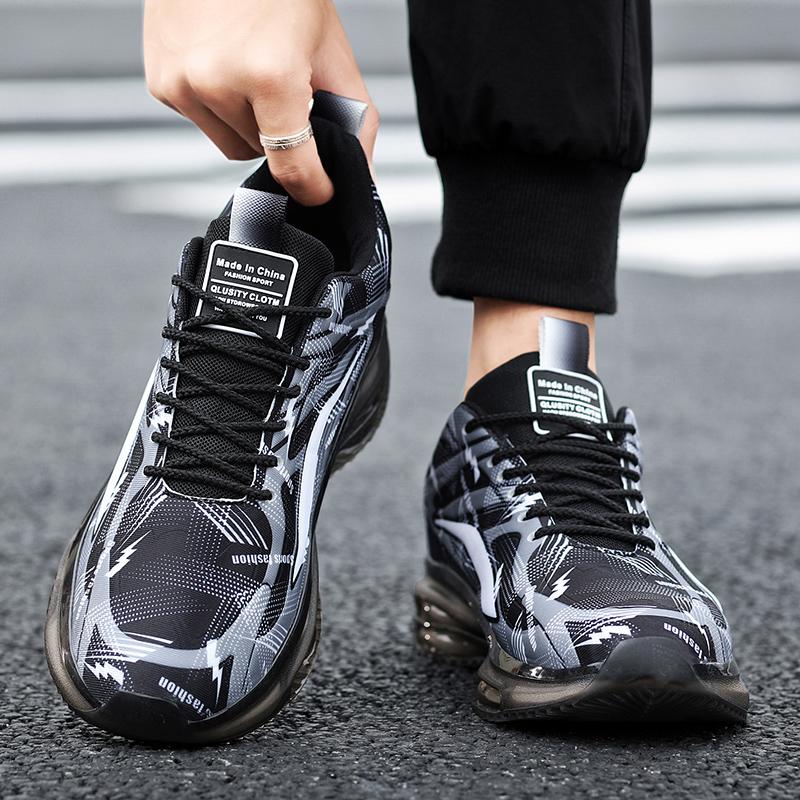 2024 Men Sneakers Light Mesh Lace Up Casual Shoes Woman Shock Absorbing Outdoor Running Shoes Walking Tennis Shoes Large 36-47