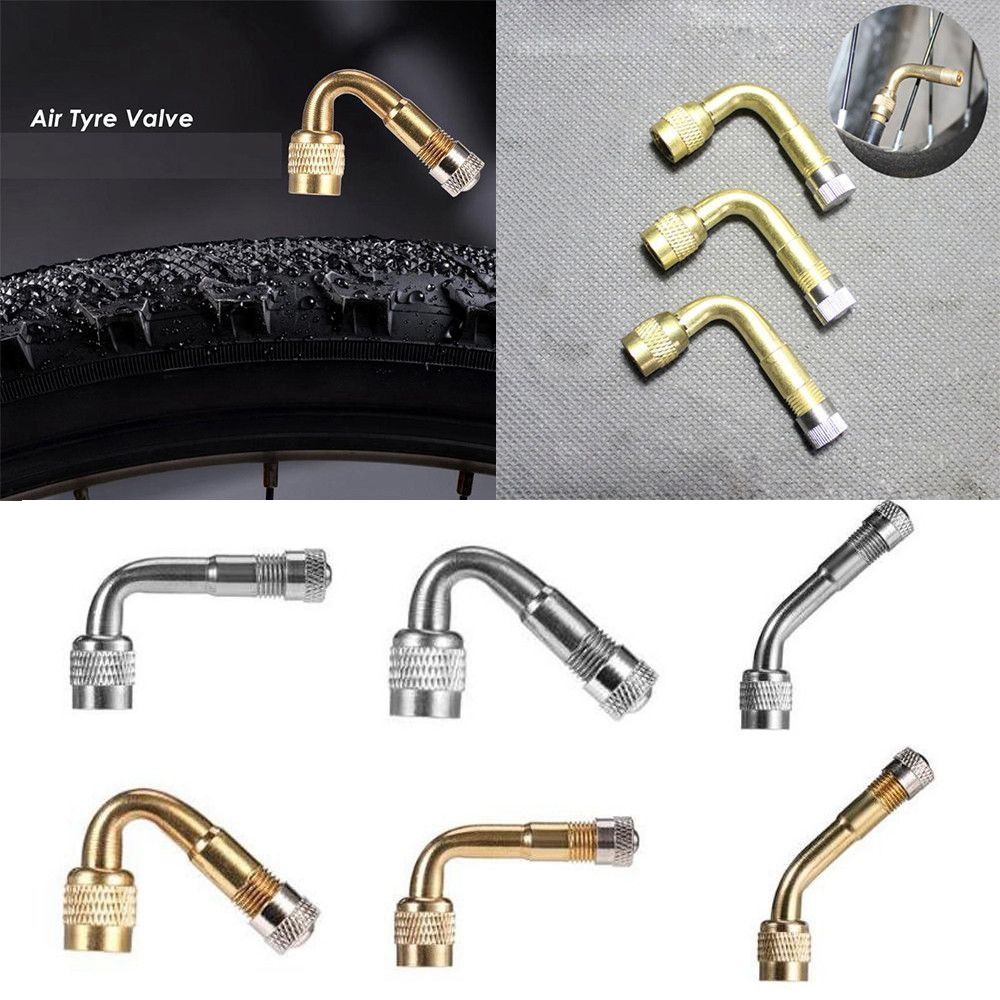 With Extension Adapter Brass Air Tyre Valve Stem Bike Parts Electric Bicycle Valves Accessories
