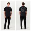 Belstaff Logo Double Sided Print T-Shirt, British Motorcycle Heritage Unisex White Casual Tee, Minimalist Streetwear, Everyday Wear