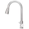 G3/8 Kitchen Mixer Tap Dual Water Outlet Pull Out Sprayer Telescopic Sink Faucet Water Tap