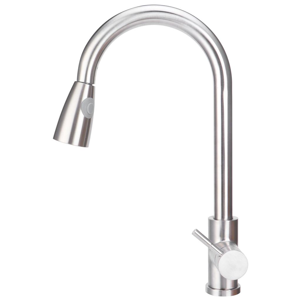 G3/8 Kitchen Mixer Tap Dual Water Outlet Pull Out Sprayer Telescopic Sink Faucet Water Tap