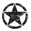 Five-pointed Star Car Sticker D-522 Black