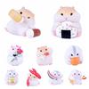 Model Toys Hamster Clarke Figures Flocking Mouse Gourmet Hamster Figures   Dashboard Decoration