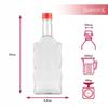 20X Wave Bottles 500 Ml + Cap For Moonshine Tinctures Wine Juice Liqueurs 0.5L