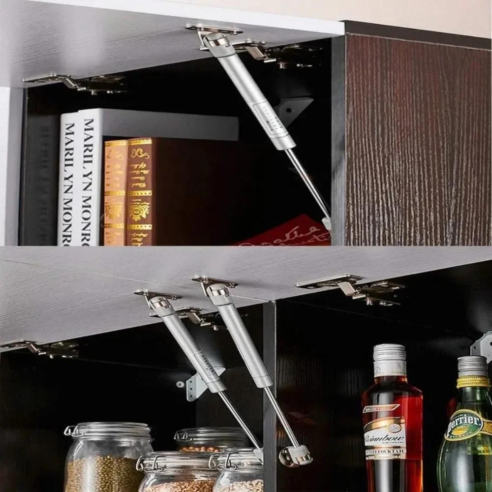 Ressorts à gaz 6/8 pouces 100N Amortisseurs Supports de levage Charnières à fermeture douce Maintien de couvercle de porte d'armoire de meuble pour Amortisseur de boîte de rangement