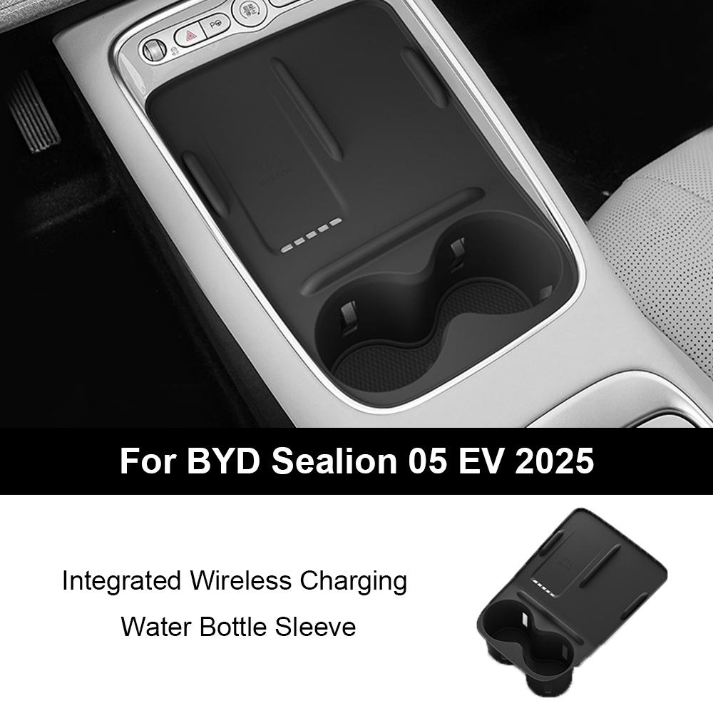 For BYD Sealion 05 EV 2025 Center Console Armrest Storage Organizer Tidying Anti-slip Tray Cup Holder Storage Box Accessories