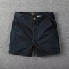 Zomer Mannen Slim Fit Rechte Shorts Mannen Casual Werkkleding Strandshorts Mannen Elastische Taille Meerdere Zakken Sportkleding Mannen Katoenen Broeken