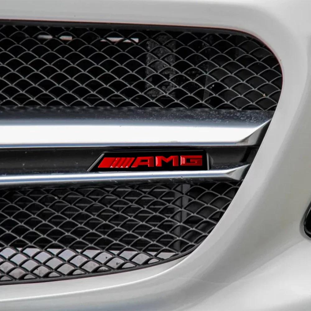 3D ABS Car Styling Front Grille Emblem Sticker Decoration Badge Auto Accessories for Mercedes Benz AMG W212 W176 W108 W222 W204 KX1