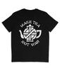 Crass  Fai il tè non la guerra  Testo bianco  Maglietta biologica  Anarchico  Punk T-shirt unisex