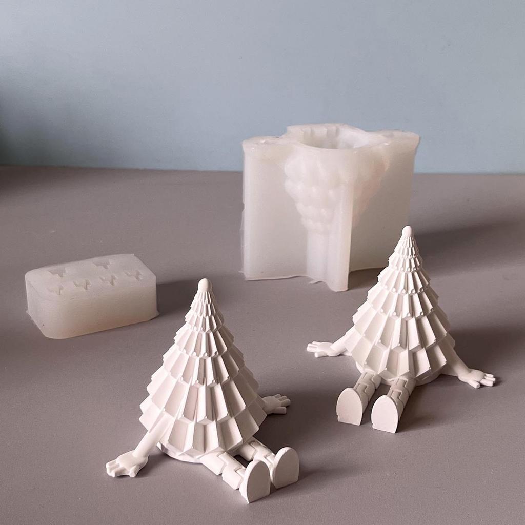 Christmas Tree Baby Candle Molds Casting Molds Silicone Mould Ornament Molds Epoxy Resin Molds Candle Making Molds