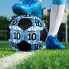 Fotbalový míč Lionel Messi Velikost 5, Strojově šitý PVC, Odolný & Vysoký odskok, Vhodný pro všechny věkové kategorie, Fanouškovské zboží, Pro zápasy & venkovní použití.