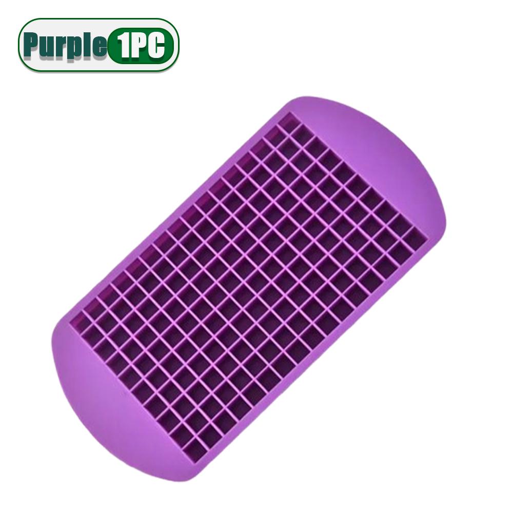 Foldable Silicone Ice Cube Tray with 160 Mini Grids Flexible Easy Release Saves Freezer Space Perfect for Daily Family Use