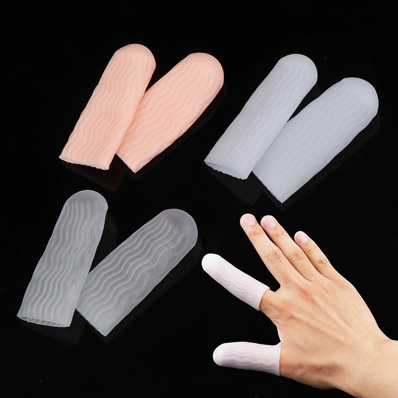 1 Pairs Silicone Gel Tube Bandage Finger Toe Protector Glove Sleeves Pain Relief