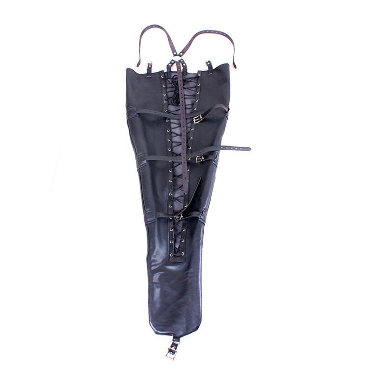 Aisile S.M Black Mermaid Bondage Leather Restraint Outfit