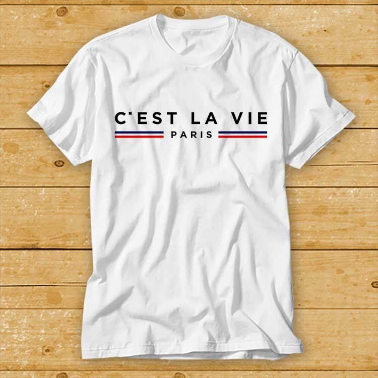 Cest La Vie Parijs Cadeau Parijs Liefhebber Parisis Verhuizen Naar Parijs Frans T-shirt 2392