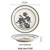 Vintage Lily Ceramic Dinnerware Plate