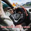 Soft Winter Warm Plush Car Steering Wheel Cover Universal 37-38cm Steering Wheel Cover for Car Auto Interior Accessories 7Colors
