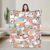 bubu dudu love Flannel Blanket Adults Child  Super Soft Throw Blanket Winter Outdoor Bedspread Sofa Bed Cover