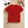 Girls Crewneck Summer Tee, Cute Cartoon Dinosaur Print