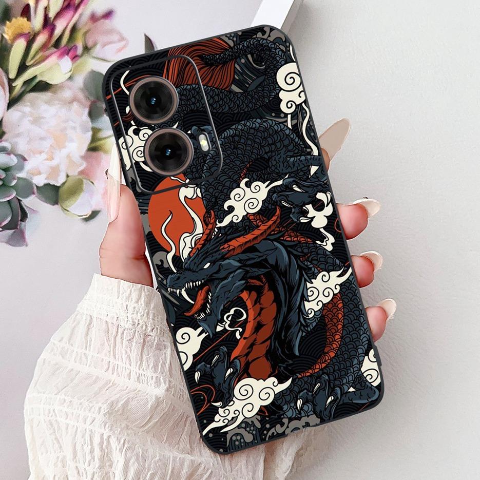 For Motorola Moto G85 5G Case XT2427-3 Luxury Painted Cover Soft TPU Phone Case For Motorola Moto G35 G 55 MotoG55 MotoG85 Shell