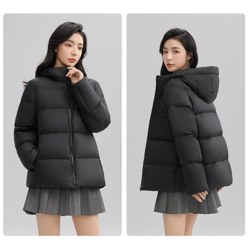 Doudoune pour femme automne et hiver nouvelle veste slim à capuche de style coréen tout-en-un