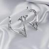 Fairy Punk Ear Cuff Goth Earring Dark Elf Ear Clip Earrings For Women Retro Silver Color Hip Hop Halloween Party Jewelry Gift