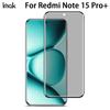 Para Redmi Note 15 Pro Plus 5G Vidro IMAK 3D Curvo Privacidade Vidro Temperado Filme de Cobertura de Tela Inteira