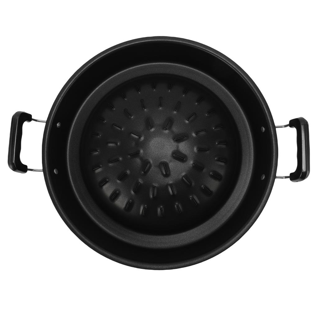 Thai BBQ Grill Pan 2 In 1 Non Stick Even Heating Aluminum Hot Pot Grill Charcoal Pan for Indoor