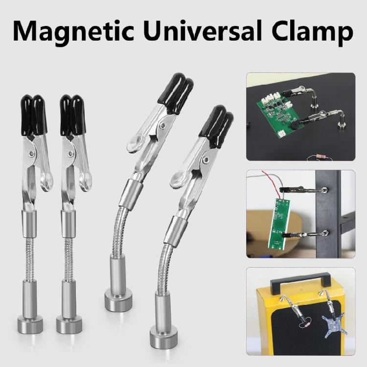 2/4Pcs Magnetic Helping Hands Soldering Aid with Flexible Gooseneck Metal Arms Third Hand for Automobile Electronics